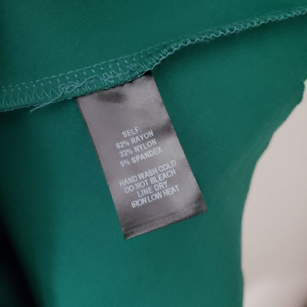 Lulu's Cumulonimbus Clouds Scalloped Hem Dress Green M - Picture 5 of 8